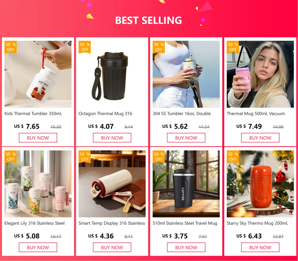 Vacuum Coffee Tumbler 350ml, Stainless Steel Thermal Mug, Leakproof with Handle for Travel water term Thermo bottle thermos cup