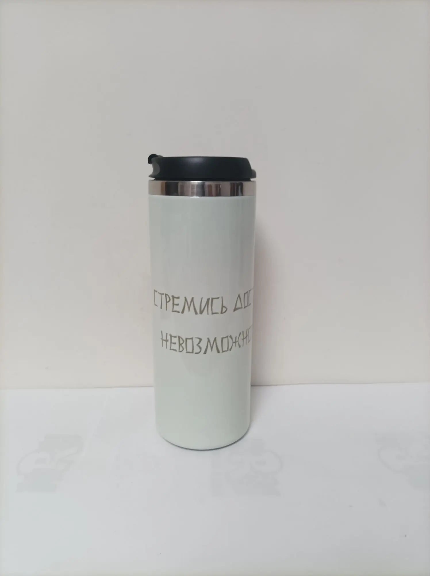 DIY 450ML Coffee Cup Customized Print with Your LOGO PHOTO Name TEXT Thermos Tumbler for Office Drink Water Keep Cold and Hot