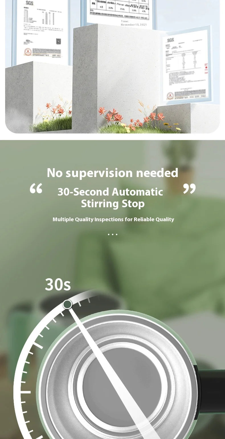 New smart temperature-measuring magnetic automatic stirring cup, electric portable coffee cup, milkshake cup, sports and fitness