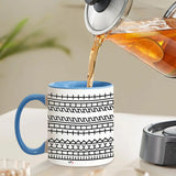 Hide Message Coffee Mug Ceramic Chocolate Milk Cup Modern Coffee Lover Gift Kitchen Accessories Message Coffee Tumbler