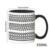 Hide Message Coffee Mug Ceramic Chocolate Milk Cup Modern Coffee Lover Gift Kitchen Accessories Message Coffee Tumbler