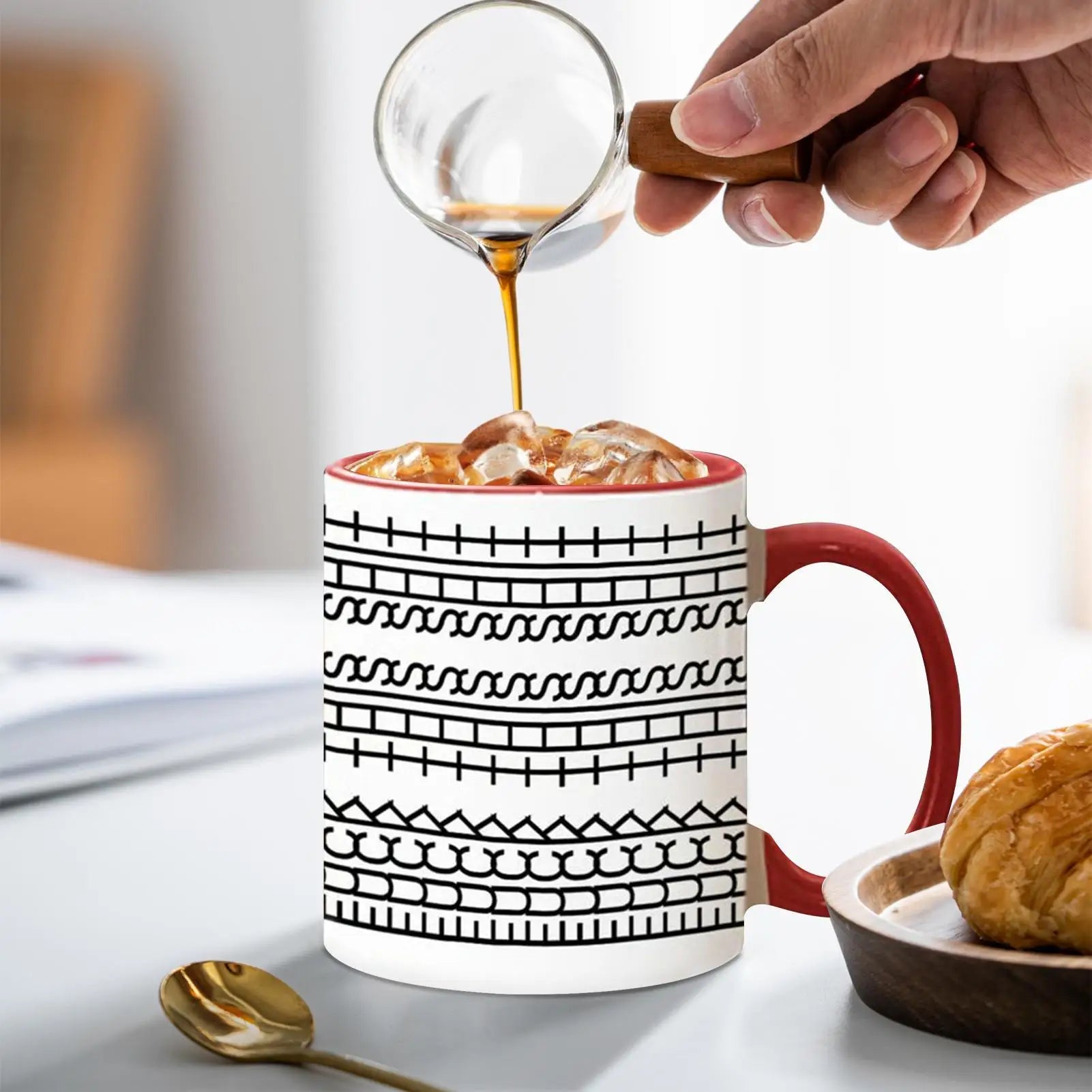 Hide Message Coffee Mug Ceramic Chocolate Milk Cup Modern Coffee Lover Gift Kitchen Accessories Message Coffee Tumbler