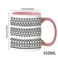 Hide Message Coffee Mug Ceramic Chocolate Milk Cup Modern Coffee Lover Gift Kitchen Accessories Message Coffee Tumbler