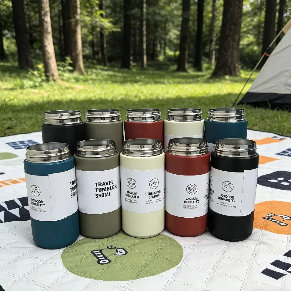 Travel Tumbler Thermos Mug 350/500ML Stainless Steel Double Wall Tea Coffee Vacuum Flask